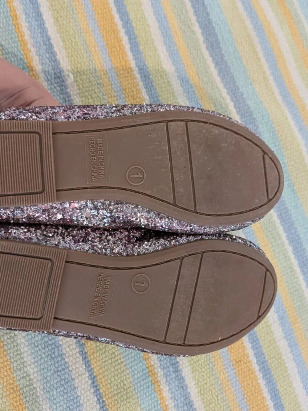 ⭐ GAP Kids Unicorn Glitter Sparkle Flats size 1